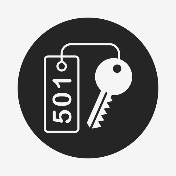 Ikona klíče Hotel — Stockový vektor