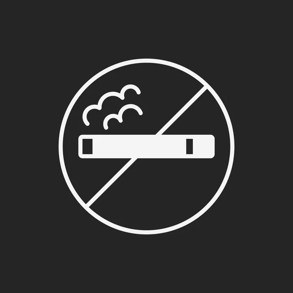 Geen roken-pictogram — Stockvector