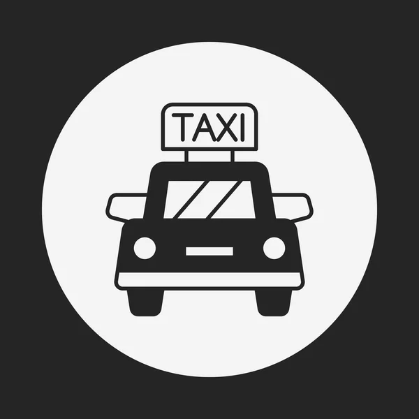 Icona del taxi — Vettoriale Stock