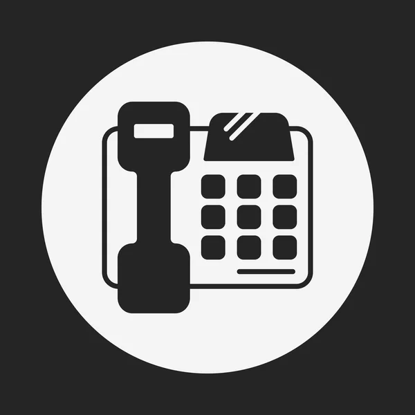 顧客サービスの電話のアイコン — ストックベクタ