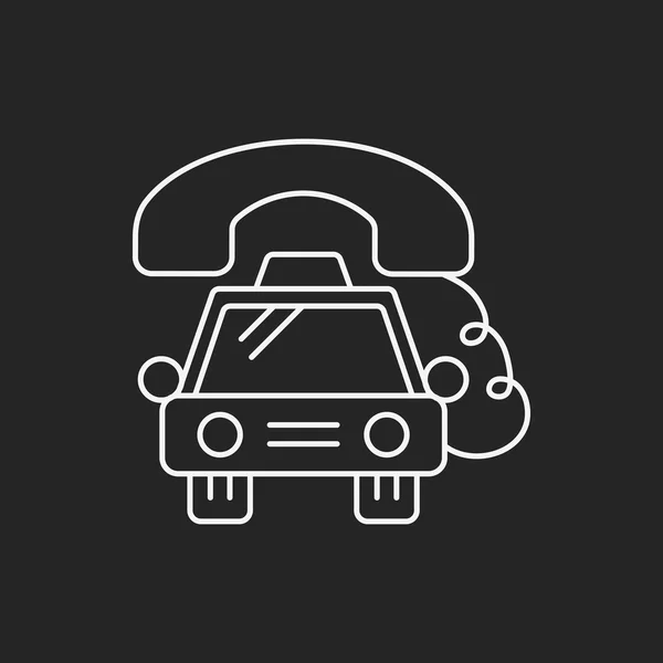 Taxi lijn pictogram — Stockvector