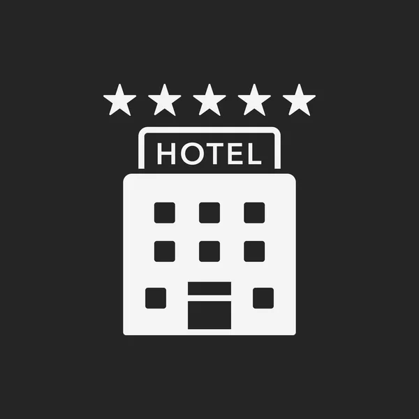 Εικονίδιο ξενοδοχείου — Διανυσματικό Αρχείο