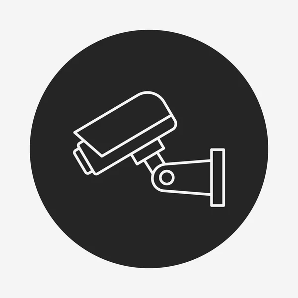 Icono de línea de vigilancia — Vector de stock