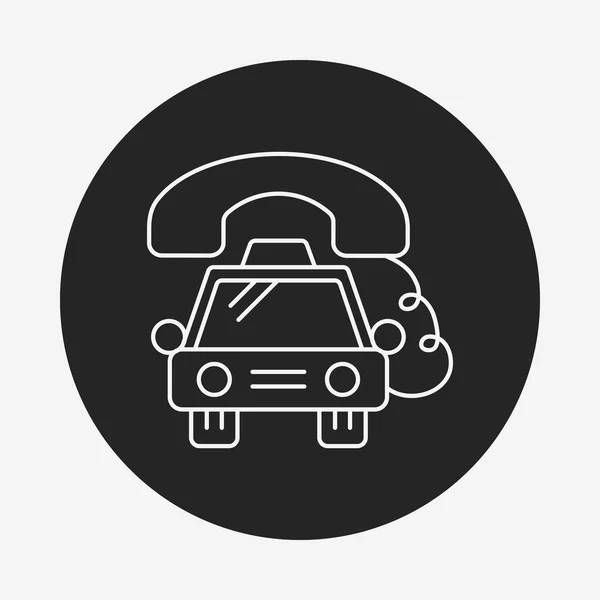 Taxi sor ikon — Stock Vector