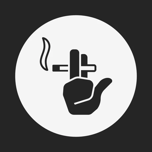 Zone fumeurs icône — Image vectorielle