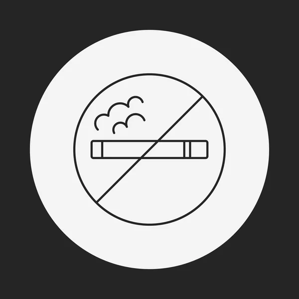 Keine rauchende Linie — Stockvektor