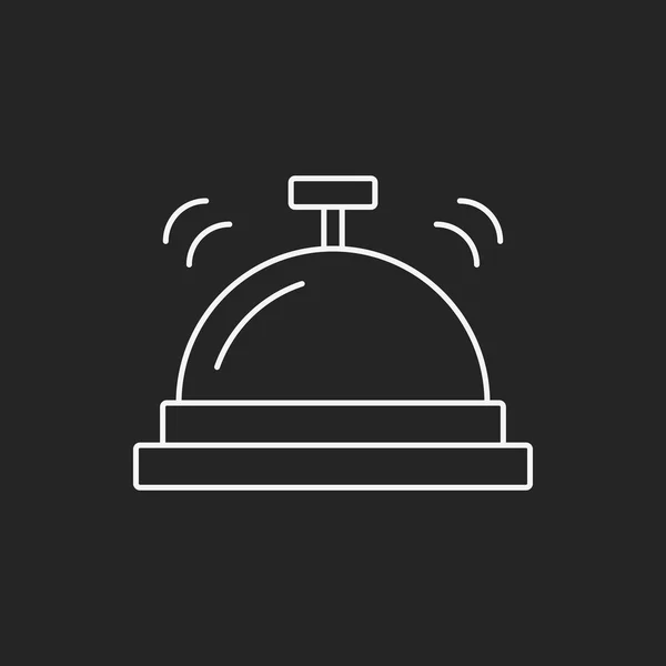 A Hotel harang ikon — Stock Vector
