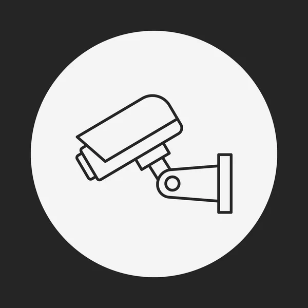 Surveillance line icon — Stock Vector