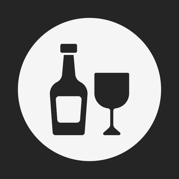 Icône champagne — Image vectorielle
