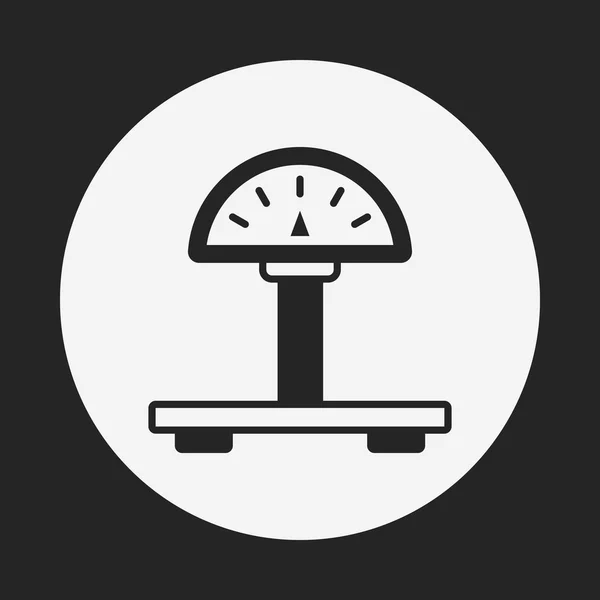Weight machine icon — Stock Vector