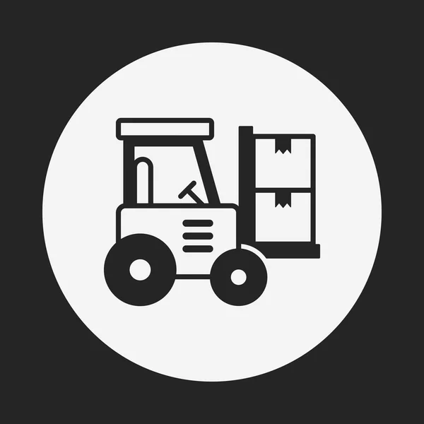 Icona del camion logistica — Vettoriale Stock