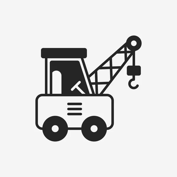 Logistiek vrachtwagen pictogram — Stockvector