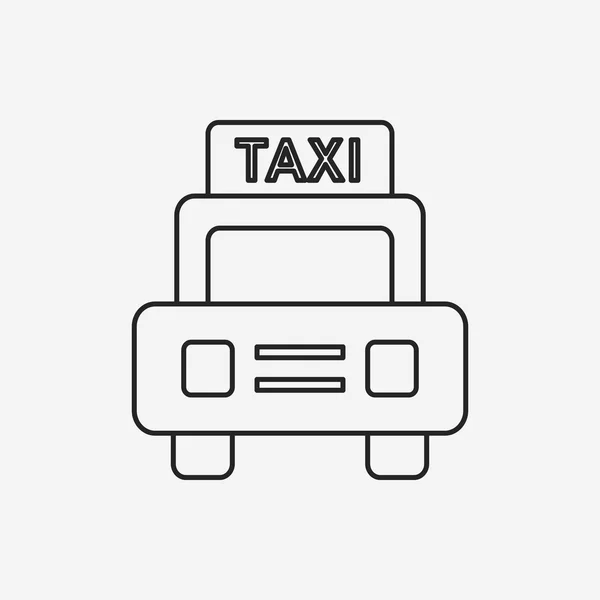 Taxi line icon — Stock Vector