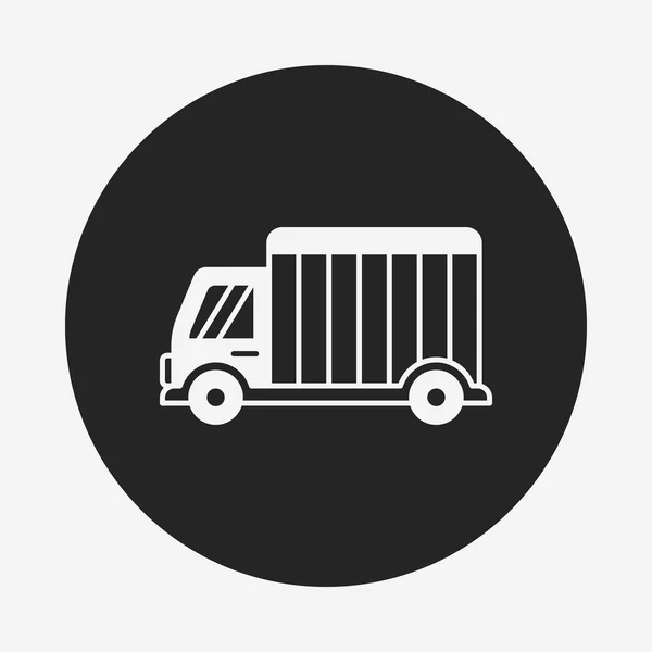 Logistiek vrachtwagen pictogram — Stockvector