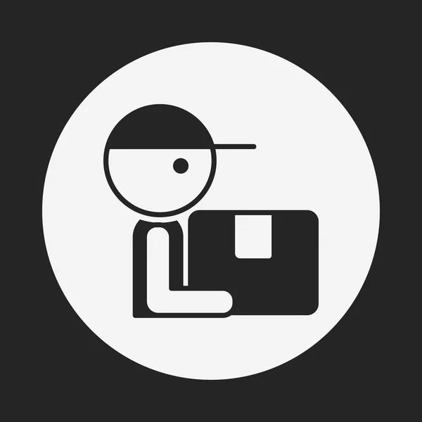 Icono de Deliveryman — Vector de stock