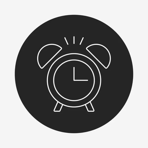 Icono de línea de reloj — Vector de stock