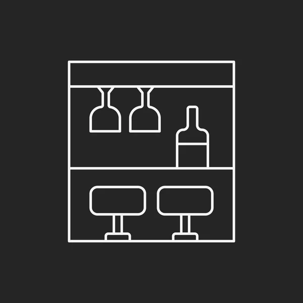 Bar line icon — Stock Vector