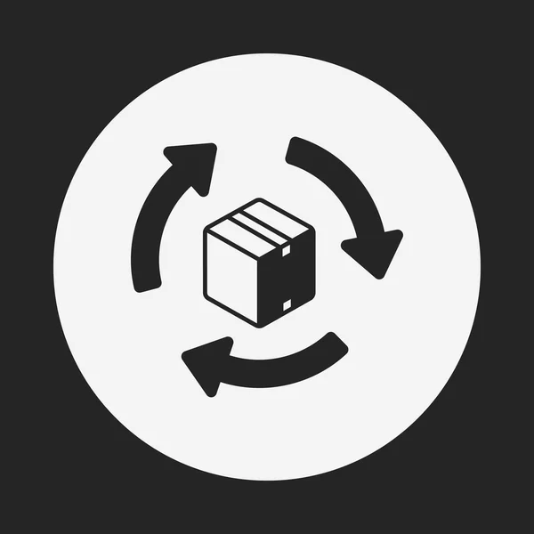 Icône fret logistique — Image vectorielle