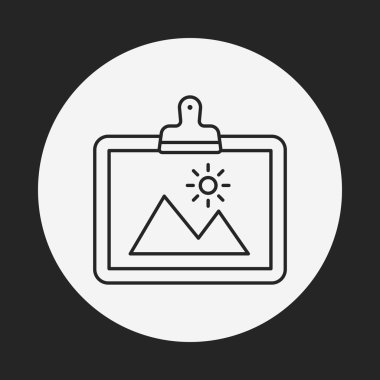 Resim Sanat satırı simgesi