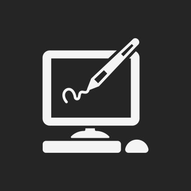 Dijital çizim kurulu simgesi