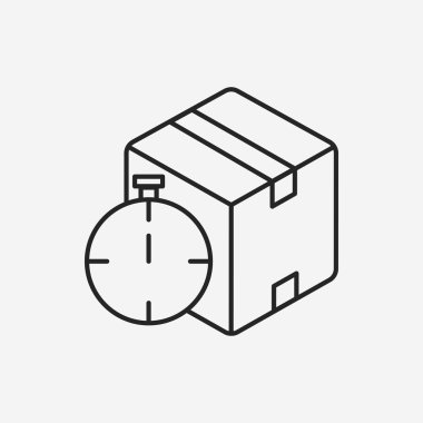 Lojistik nakliye satırı simgesi