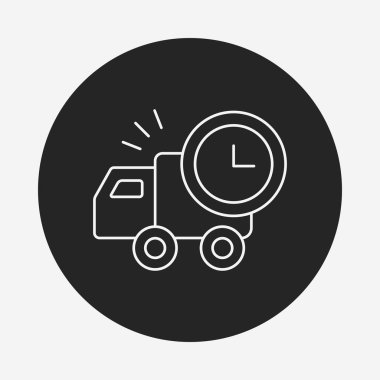 Lojistik kamyonu satırı simgesi