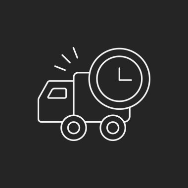 Lojistik kamyonu satırı simgesi