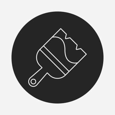 Fırça çizgisi simgesini boya