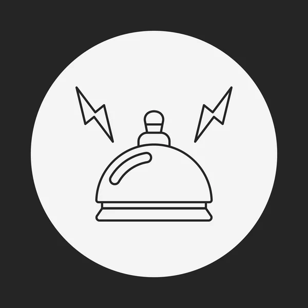 Icono de campana del hotel — Vector de stock