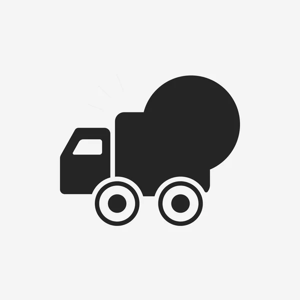 Lojistik kamyonu simgesi — Stok Vektör