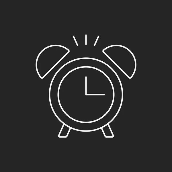 Icono de línea de reloj — Vector de stock