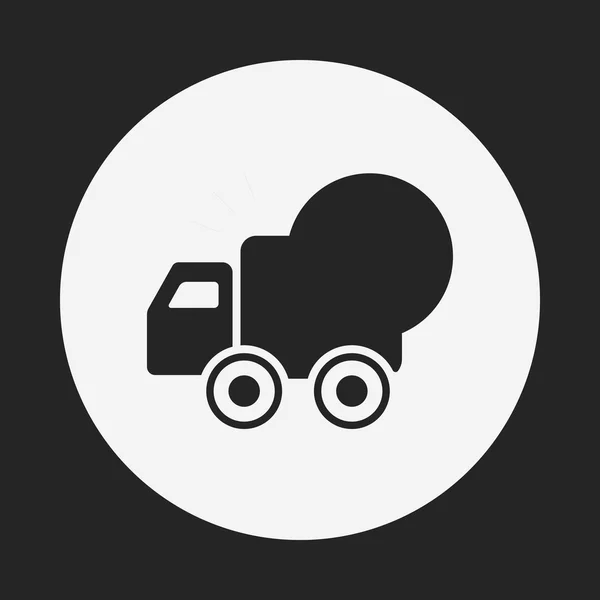 Logistiek vrachtwagen pictogram — Stockvector