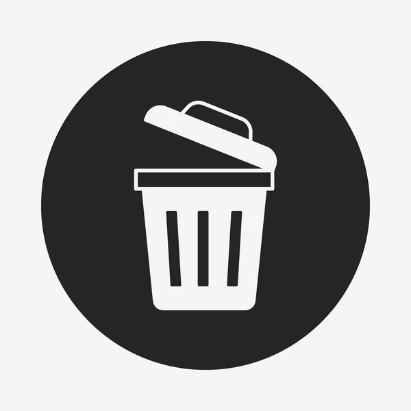 Garbage can icon — Stock Vector