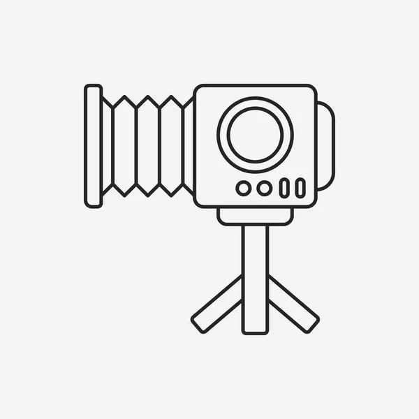 Значок линии видеокамеры — стоковый вектор