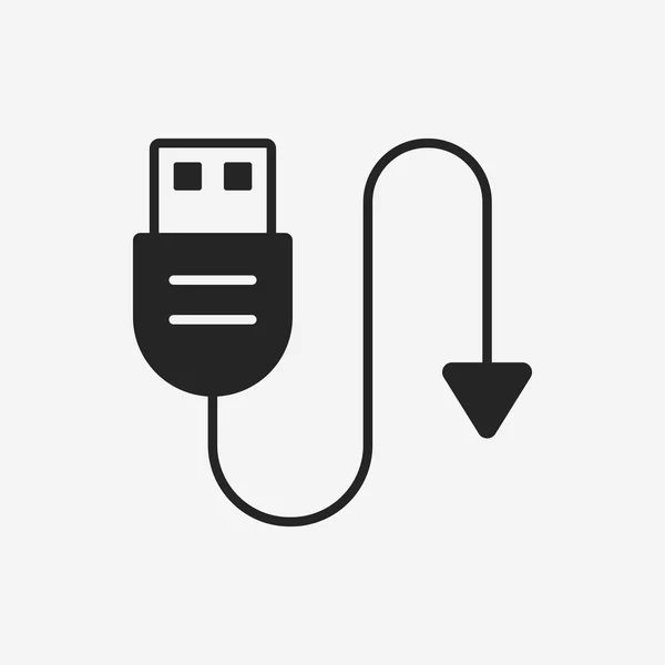 USB line icon — Stock Vector