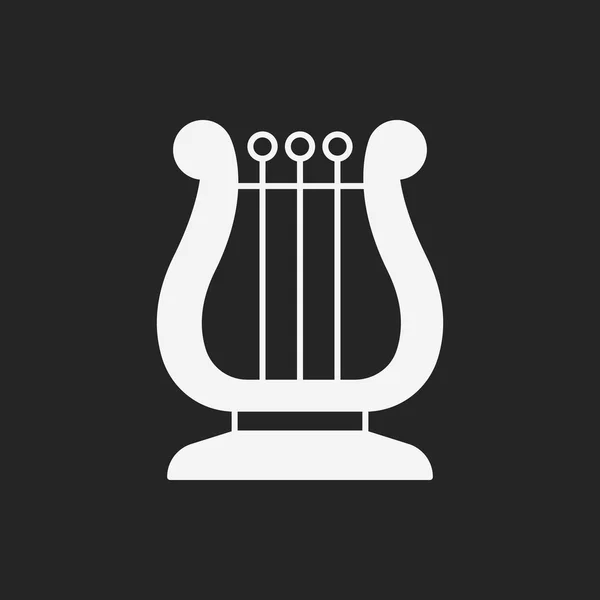 Muziekinstrument Harp pictogram — Stockvector