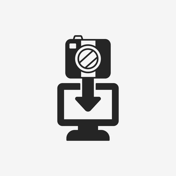 Photo transfer icon — Stock Vector