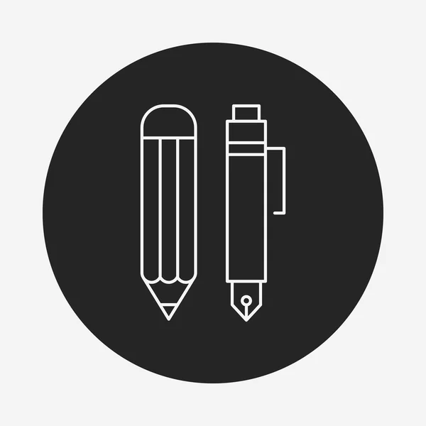 Pencil line icon — Stock Vector