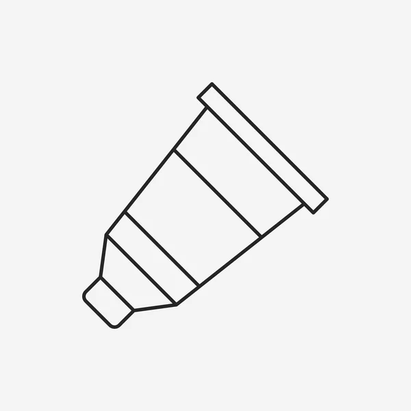 Pigmentfarbe Liniensymbol — Stockvektor