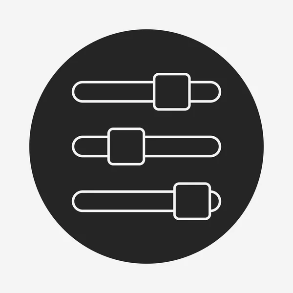 Icône de ligne de contrôle de volume — Image vectorielle