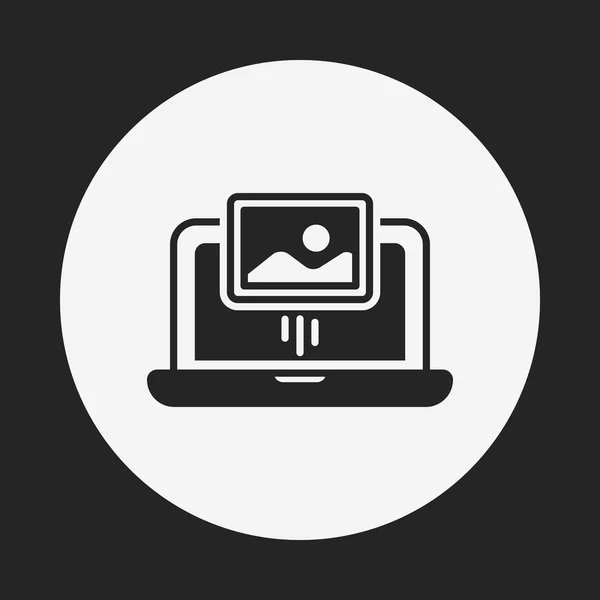 Overdracht fotopictogram — Stockvector