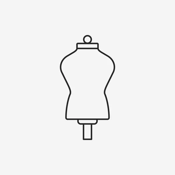 Model hanger lijn pictogram — Stockvector