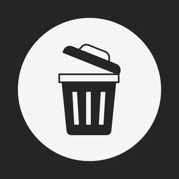 Garbage can icon — Stock Vector