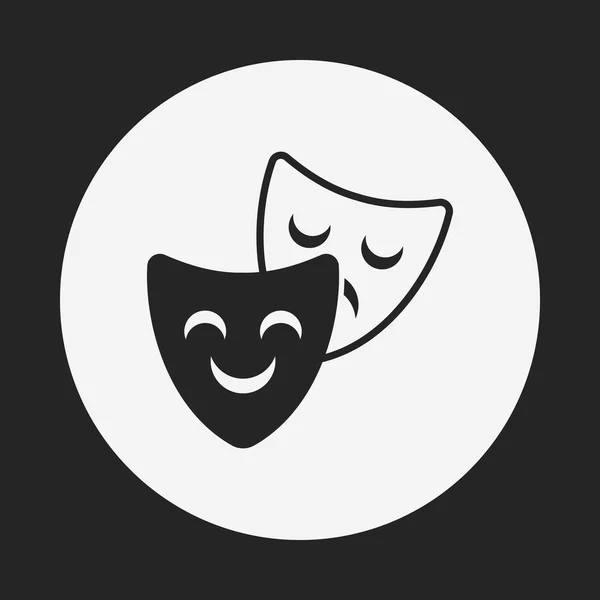 Opera maskesi simgesi — Stok Vektör