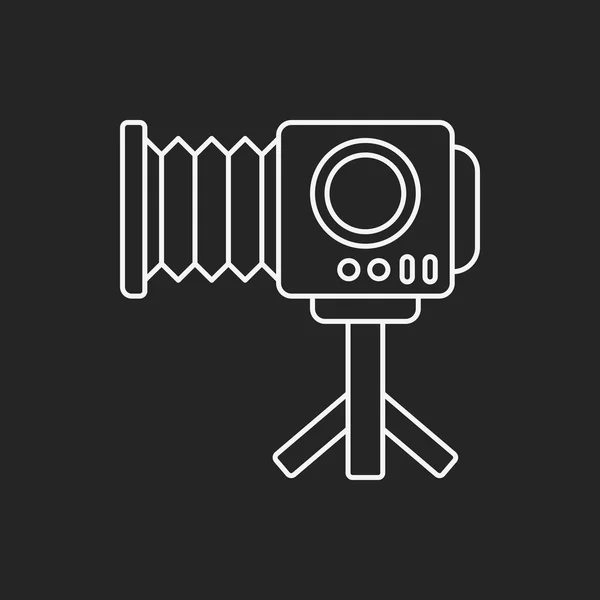 Video camera line icon — Stock Vector