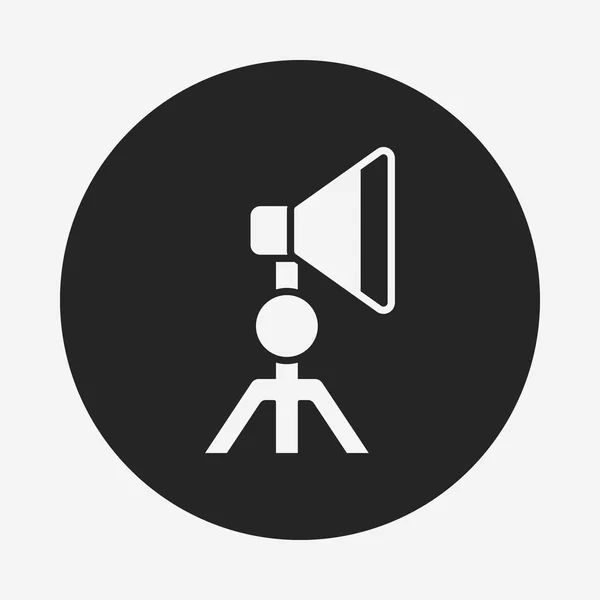 Camera light stand icon — Stock Vector