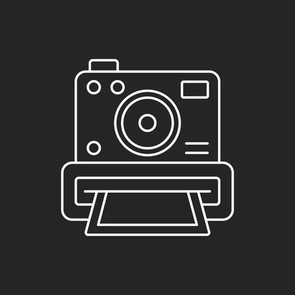 Camera line icon — Stock Vector