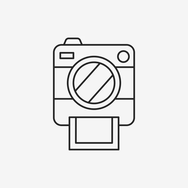 Camera lijn pictogram — Stockvector