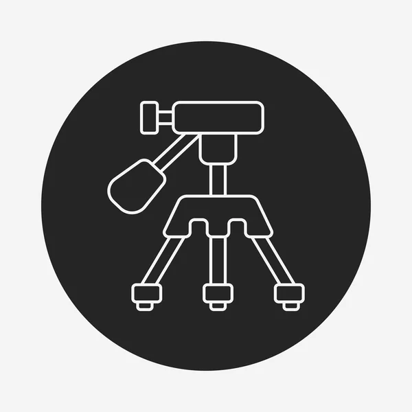 Camera stand line icon — Stock Vector