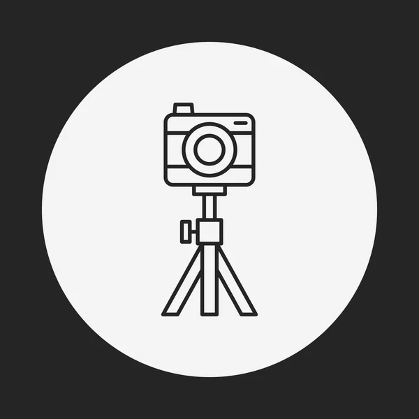 Icona della linea della fotocamera — Vettoriale Stock
